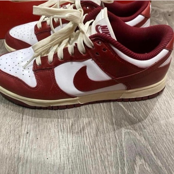 Nike Red and White Sneakers Classic Style - Picture 4 of 6